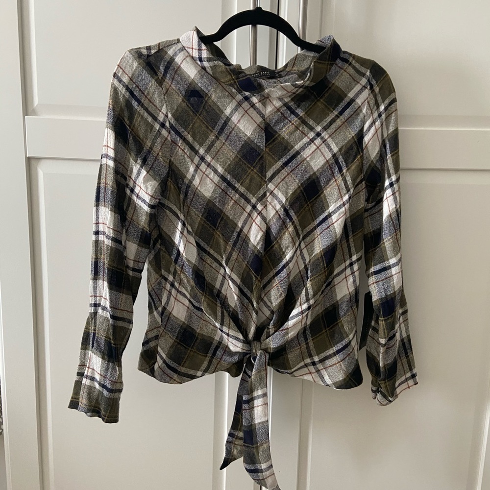 Zara top with front tie